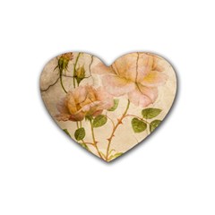 Rose Flower 2507641 1920 Heart Coaster (4 Pack)  by vintage2030