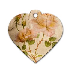 Rose Flower 2507641 1920 Dog Tag Heart (one Side) by vintage2030