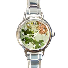 Peony 2507643 1920 Round Italian Charm Watch by vintage2030