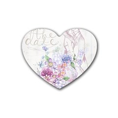 Wedding 979940 1280 Rubber Coaster (heart)  by vintage2030