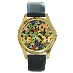 Abstract 2920824 960 720 Round Gold Metal Watch by vintage2030