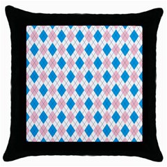 Argyle 316838 960 720 Throw Pillow Case (black) by vintage2030