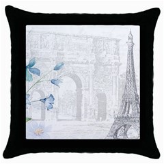 French 1047909 1280 Throw Pillow Case (black) by vintage2030