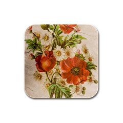 Poppy 2507631 960 720 Rubber Square Coaster (4 Pack)  by vintage2030