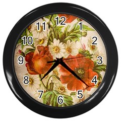 Poppy 2507631 960 720 Wall Clock (black) by vintage2030