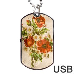 Poppy 2507631 960 720 Dog Tag Usb Flash (two Sides) by vintage2030