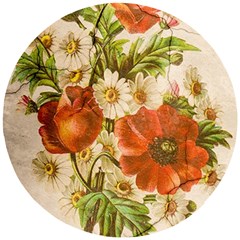 Poppy 2507631 960 720 Wooden Puzzle Round by vintage2030