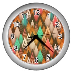 Background 1545344 960 720 Wall Clock (silver) by vintage2030