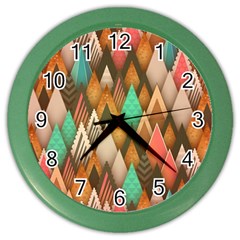 Background 1545344 960 720 Color Wall Clock