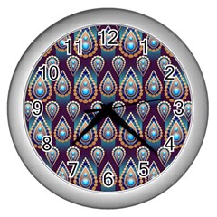 Seamless Pattern 1085285 960 720 Wall Clock (silver) by vintage2030