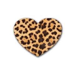 Leopard Skin 1078848 960 720 Rubber Coaster (Heart) 