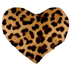 Leopard Skin 1078848 960 720 Large 19  Premium Heart Shape Cushions