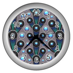 Background 1520030 960 720 Wall Clock (silver) by vintage2030