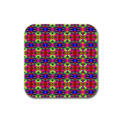 Abstract 28 Rubber Square Coaster (4 Pack)  by ArtworkByPatrick