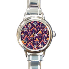 Abstract Background 2033523 960 720 Round Italian Charm Watch by vintage2030