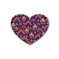 Abstract Background 2033523 960 720 Rubber Coaster (heart)  by vintage2030