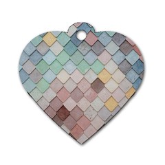 Tiles Shapes 2617112 960 720 Dog Tag Heart (two Sides) by vintage2030