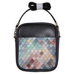 Tiles Shapes 2617112 960 720 Girls Sling Bag by vintage2030