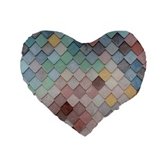 Tiles Shapes 2617112 960 720 Standard 16  Premium Flano Heart Shape Cushions by vintage2030