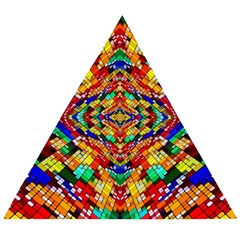 Abstract 30 Wooden Puzzle Triangle