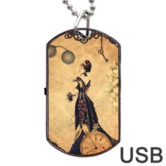 Steampunk 3899496 960 720 Dog Tag Usb Flash (two Sides) by vintage2030