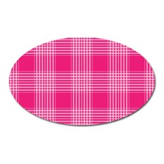 Checks 316856 960 720 Oval Magnet by vintage2030