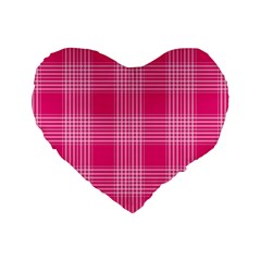 Checks 316856 960 720 Standard 16  Premium Heart Shape Cushions by vintage2030