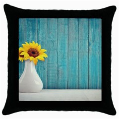 Sun Flower 3292932 960 720 Throw Pillow Case (black) by vintage2030