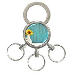 Sun Flower 3292932 960 720 3-Ring Key Chain