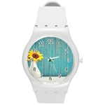 Sun Flower 3292932 960 720 Round Plastic Sport Watch (M) Front