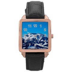 Mountain 4017326 960 720 Rose Gold Leather Watch  by vintage2030