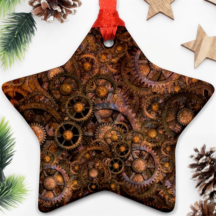 Steampunk 3169877 960 720 Star Ornament (Two Sides)