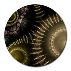 Fractal 2021756 960 720 Round Mousepads