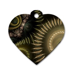 Fractal 2021756 960 720 Dog Tag Heart (two Sides) by vintage2030