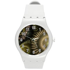 Fractal 2021756 960 720 Round Plastic Sport Watch (m) by vintage2030