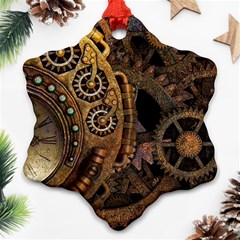 Steam 3160715 960 720 Snowflake Ornament (two Sides)