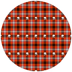 Plaid 857955 960 720 Wooden Puzzle Round