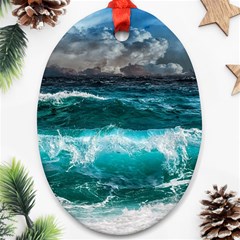 Waves 3975256 960 720 Ornament (oval)