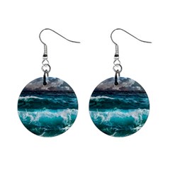 Waves 3975256 960 720 Mini Button Earrings