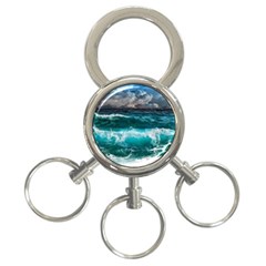 Waves 3975256 960 720 3-ring Key Chain by vintage2030