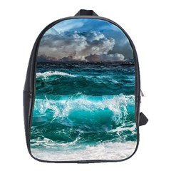 Waves 3975256 960 720 School Bag (large) by vintage2030