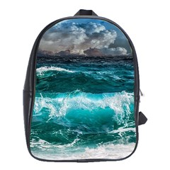 Waves 3975256 960 720 School Bag (xl) by vintage2030