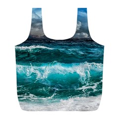 Waves 3975256 960 720 Full Print Recycle Bag (l) by vintage2030