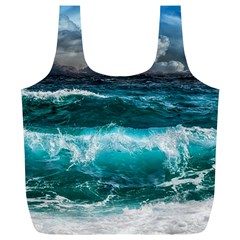 Waves 3975256 960 720 Full Print Recycle Bag (xl) by vintage2030