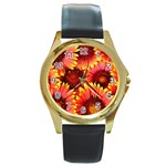 Background 1655938 960 720 Round Gold Metal Watch Front