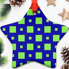 Squares Grid Seamless Ornament (Star)