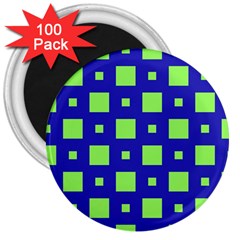 Squares Grid Seamless 3  Magnets (100 pack)