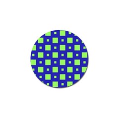 Squares Grid Seamless Golf Ball Marker