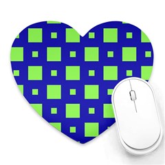 Squares Grid Seamless Heart Mousepads by Vaneshart