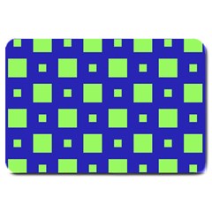 Squares Grid Seamless Large Doormat 